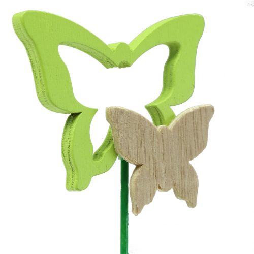 Floristik24 Plug decorativo mariposa colores surtidos Al.24cm 24 piezas