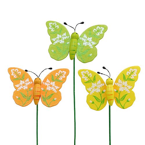 Artículo Tipo de mariposa colorida. 6cm L25cm 15 piezas