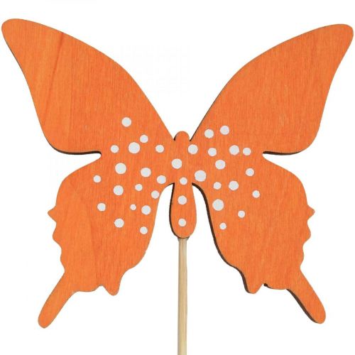Tapón de flores de madera mariposa de colores 9cm/29cm 12pcs