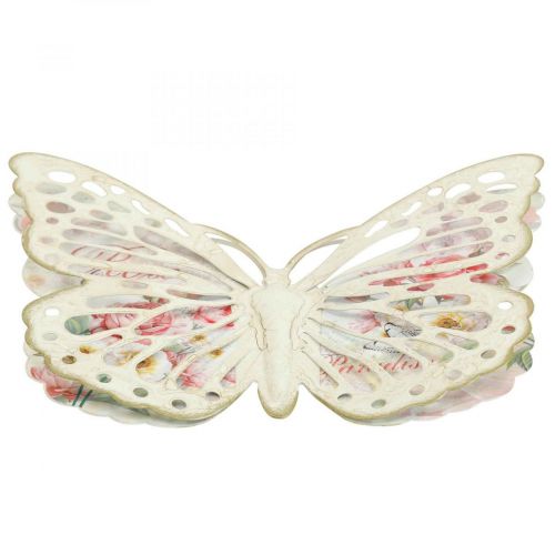 Artículo Decoración de pared decoración de mariposas de metal estilo campestre AN29,5 cm