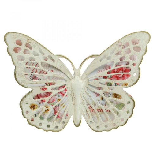 Artículo Decoración de pared decoración de mariposas de metal estilo campestre AN29,5 cm