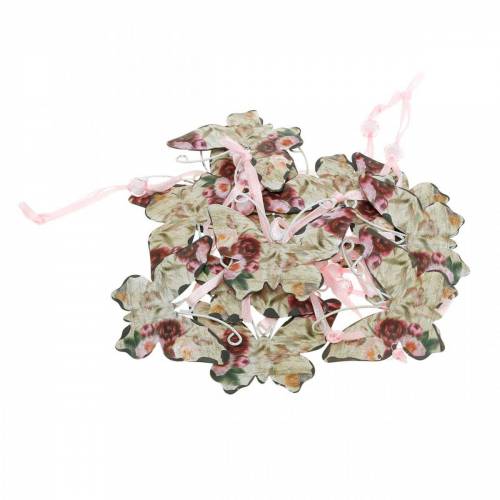 Floristik24 Mariposa para colgar colgador decorativo de metal 7cm decoración primavera 12pcs