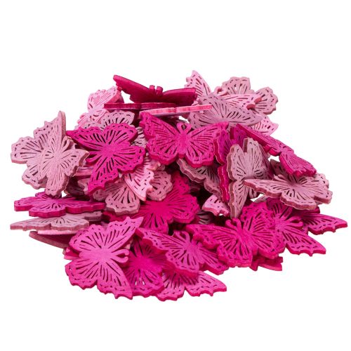 Artículo Elementos decorativos de mariposas para esparcir en mesas y cuencos con un toque primaveral, 4 cm, 72 piezas