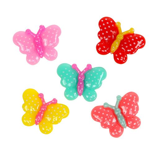 Floristik24 Mini mariposas 2cm multicolor 24pcs