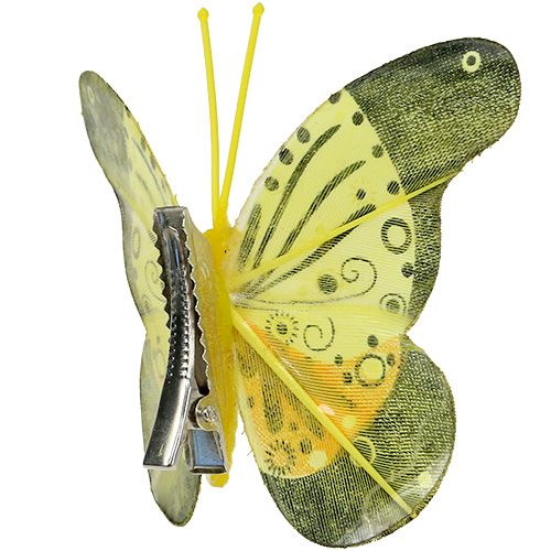 Floristik24 Mariposas con pinza 5cm - 7cm surtidas 10uds