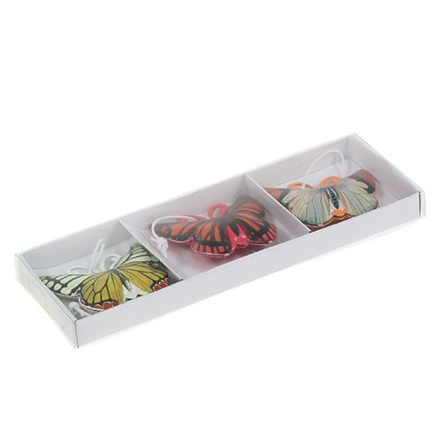 Floristik24 Mariposa para colgar colores surtido 5,5cm 3uds