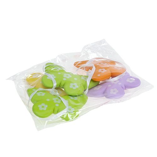 Floristik24 Mariposas para colgar de colores 6,5cm 5uds