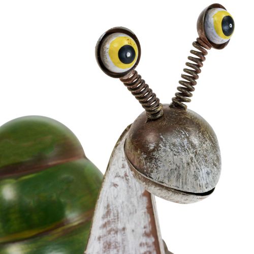 Floristik24 Deco caracol metal decoración figura decoración jardín 26x14x20cm