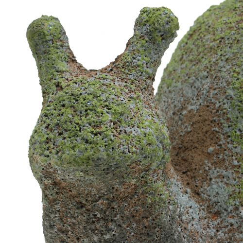 Artículo Figurilla de jardín caracol musgoso 31cm x 17cm H17cm