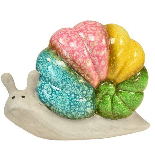 Figura decorativa caracol decorativa color cerámico 19cmx8.5cmx14.5cm