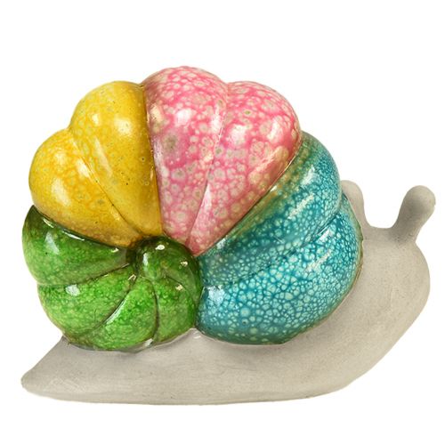 Artículo Figura decorativa caracol decorativa color cerámico 19cmx8.5cmx14.5cm