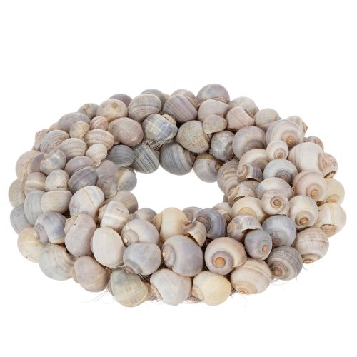 Artículo Corona de caracoles para colgar, corona decorativa, estilo marítimo, Nathai, Ø35cm