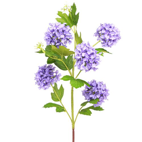 Artículo Bola de nieve flores artificiales flor violeta 5 umbelas L78cm 2 piezas