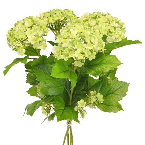 Artículo Bola de nieve flores artificiales Viburnum artificial verde 61cm 4 uds