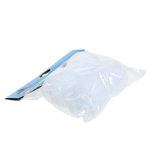 Floristik24 Bola de nieve para colgar con mica Ø10cm 4pcs