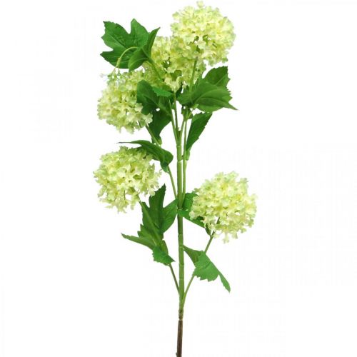 Floristik24 Bola de nieve artificial, rama decorativa, planta artificial verde Ø6.5cm L78cm