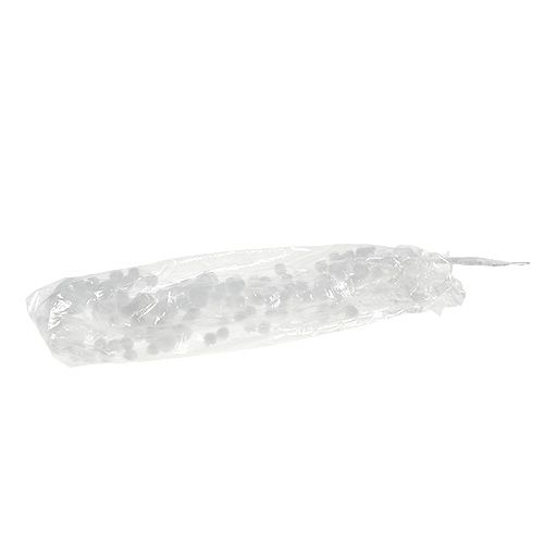 Floristik24 Guirnalda de bolas de nieve L75cm blanco