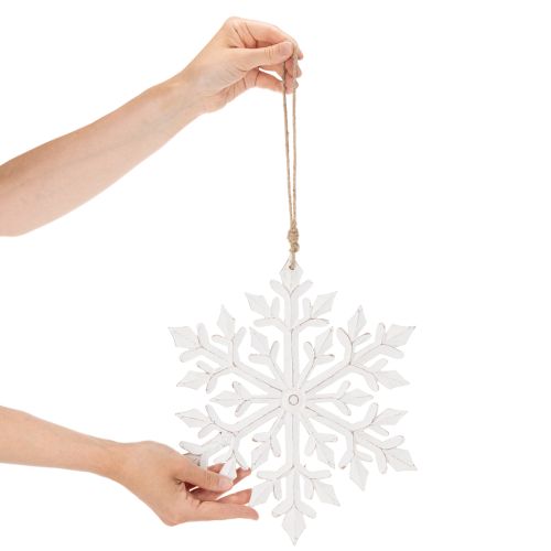 Gran copo de nieve decorativo, adorno colgante, 30 cm | Floristik24.es