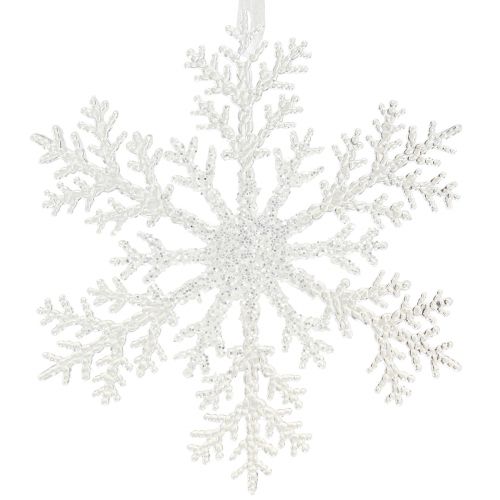 Floristik24 Decoración copo de nieve cristal de hielo para colgar 18×20cm 4ud