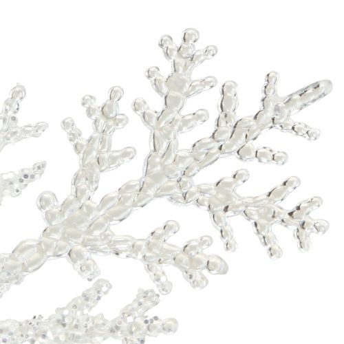 Floristik24 Decoración copo de nieve cristal de hielo para colgar 18×20cm 4ud