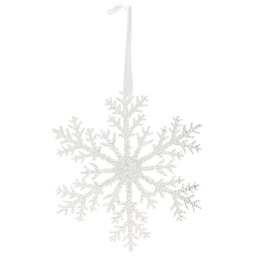 Floristik24 Decoración copo de nieve cristal de hielo para colgar 18×20cm 4ud