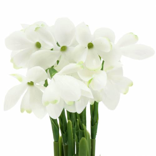 Floristik24 Campanillas artificiales blancas 26,5cm 6uds