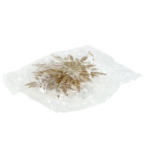 Floristik24 Cristal de nieve dorado 3D 13cm x 12,5cm 3 piezas