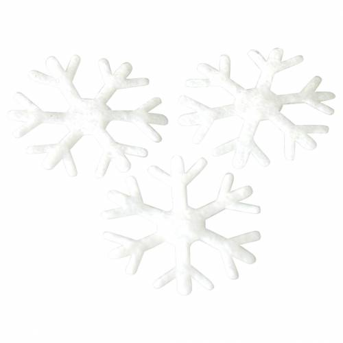 Floristik24 Copos de nieve dispersos blanco Ø17mm 240p