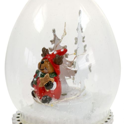 Floristik24 Percha para árbol de navidad bola de nieve 8cm 2pcs