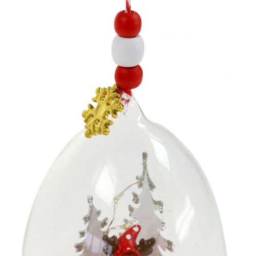 Floristik24 Percha para árbol de navidad bola de nieve 8cm 2pcs
