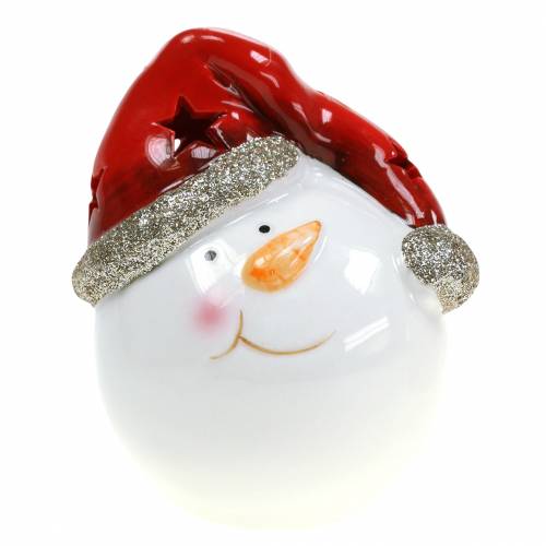 Floristik24 Muñeco de nieve con luz LED 10,5cm 2uds