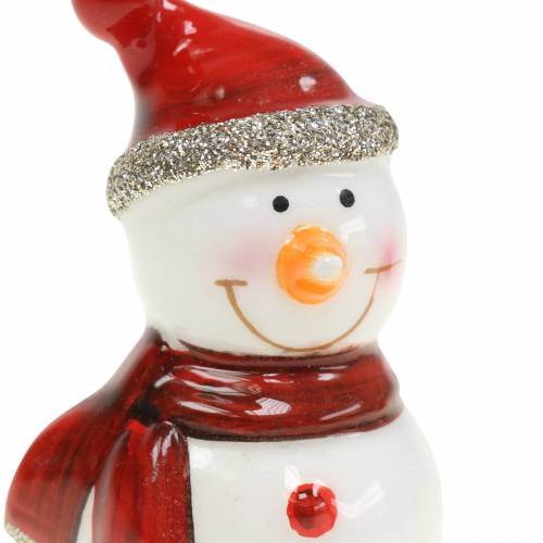 Floristik24 Decoración navideña figura muñeco de nieve 7,5cm 4pcs