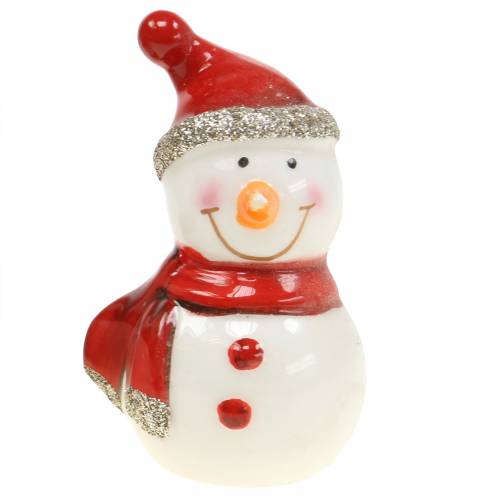 Floristik24 Decoración navideña figura muñeco de nieve 7,5cm 4pcs