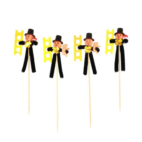 Floristik24 Tapones de flores para deshollinador, decoración de Nochevieja L17cm H8cm 36 piezas