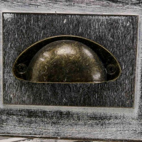 Artículo Macetero cajón de madera crema, marrón 36×15/24×12cm juego de 2