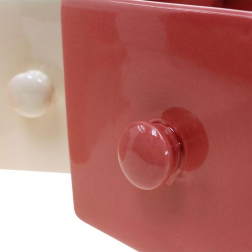 Floristik24 Cajón para plantas, cajón decorativo, recipiente de cerámica, jardinera 6 piezas