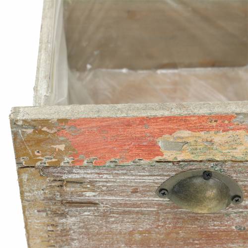 Floristik24 Jardinera de madera con cajón antiguo para plantar 20cm / 15cm