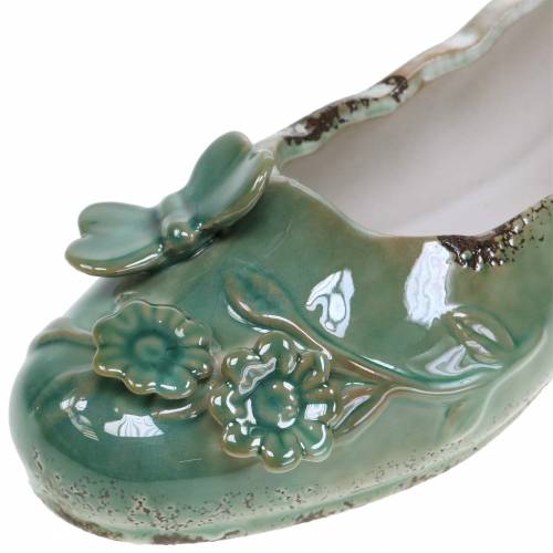 Floristik24 Jardinera zapato mujer ceramica gasolina 24cm