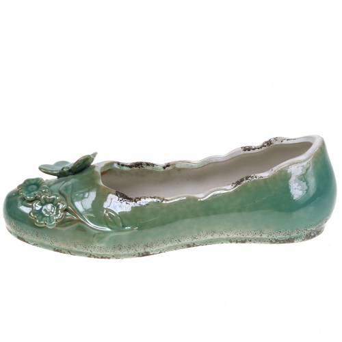 Floristik24 Jardinera zapato mujer ceramica gasolina 24cm