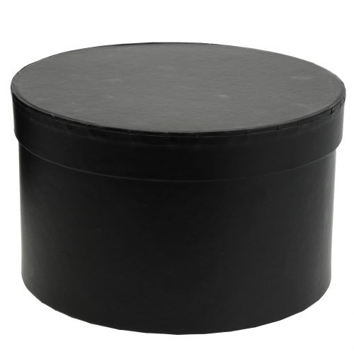 Floristik24 Jardinera caja rosa negra redonda Ø18cm - Ø20cm 2pcs