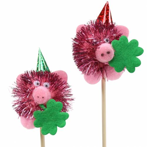 Floristik24 Enchufe decorativo lucky pig 8pcs