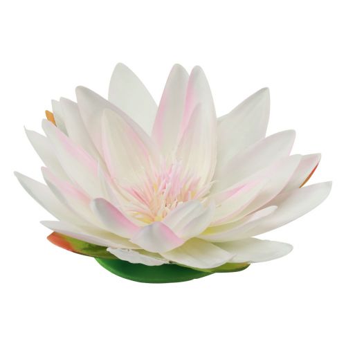 Artículo Nenúfares flotantes artificiales decoración de mesa blanco, rosa Ø15cm 2uds
