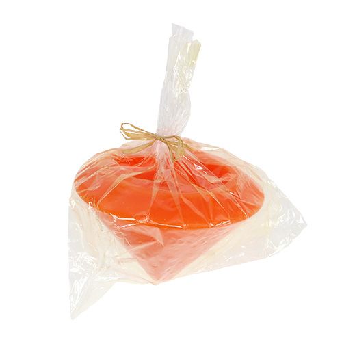 Floristik24 Vela flotante en naranja Ø13cm