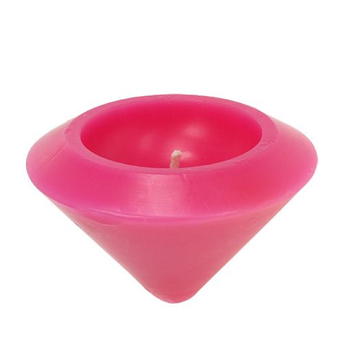 Floristik24 Vela flotante en rosa Ø13cm