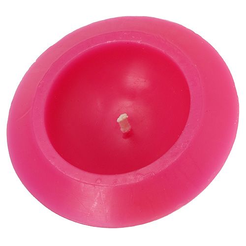 Floristik24 Vela flotante en rosa Ø13cm