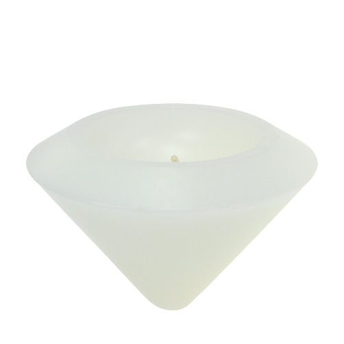 Floristik24 Vela flotante en blanco Ø13cm
