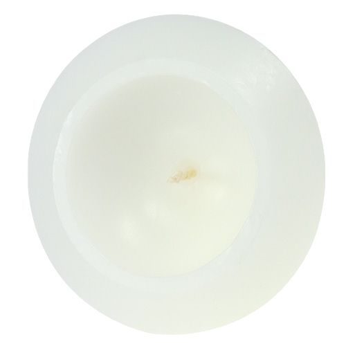 Floristik24 Vela flotante en blanco Ø13cm