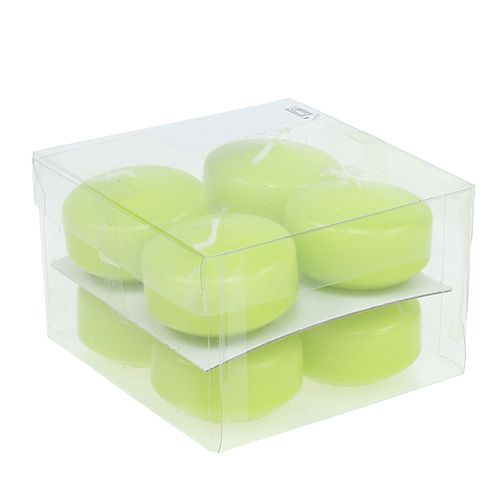 Artículo Velas flotantes verdes 4,5cm 8 uds