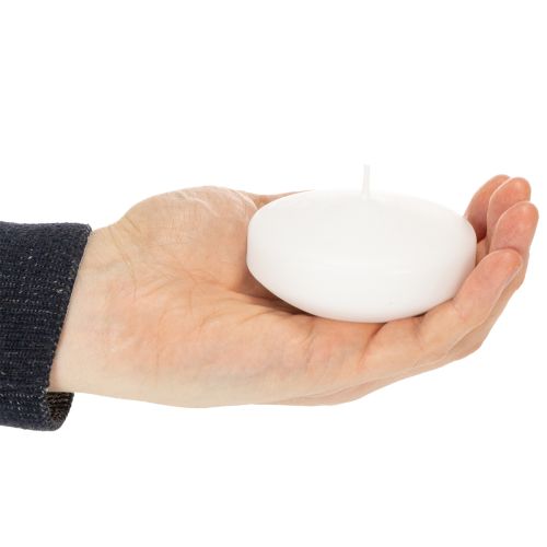 Artículo Vela flotante para veladas románticas o decoración festiva, también apta para uso en exteriores. 8 cm, 8 pulgadas de alto, 8 unidades.