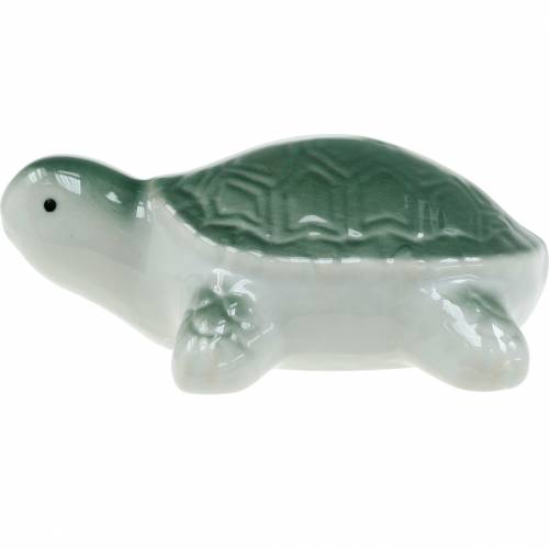 Floristik24 Tortuga flotante ceramica verde 11,5cm 1 pieza